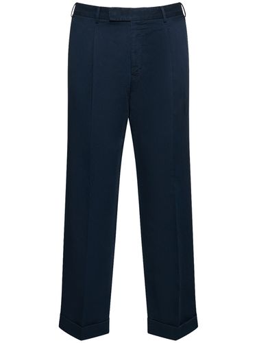 Quindici Cotton & Linen Gabardine Pants - PT TORINO - Modalova