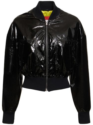 Grosgrain Leather Bomber Jacket - FERRARI - Modalova