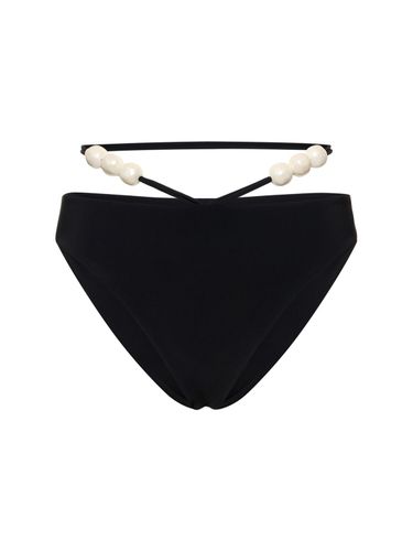 Embellished Jersey Bikini Bottoms - MAGDA BUTRYM - Modalova