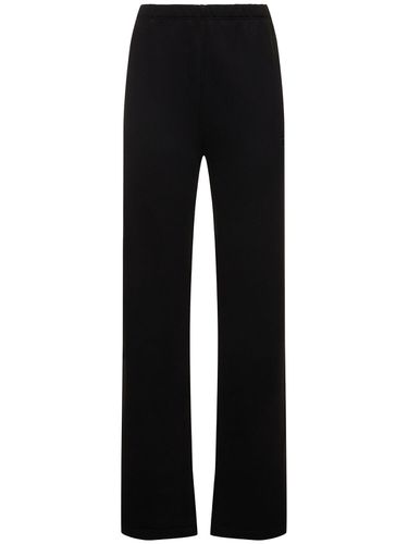 Straight Cotton Blend Sweatpants - ÉTERNE - Modalova