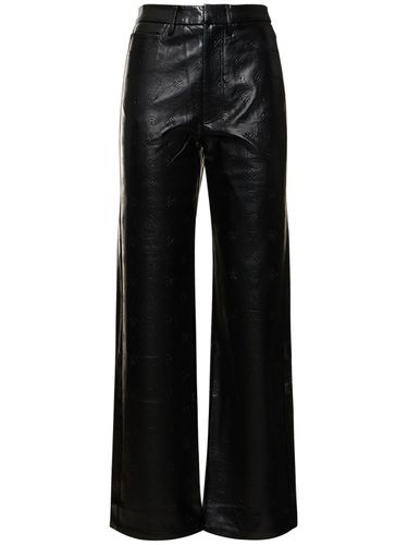 Faux Leather Straight Pants - ROTATE - Modalova