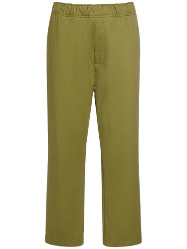 Cotton Satin Pants - MONCLER - Modalova