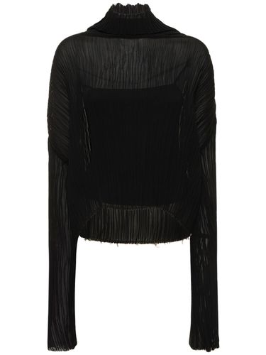 Top Transparente Plisado - MM6 MAISON MARGIELA - Modalova