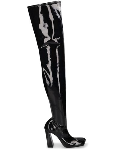 Mm Marine Latex Thigh-high Boots - AMINA MUADDI - Modalova