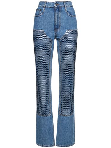 Embellished Straight Leg Jeans - AREA - Modalova