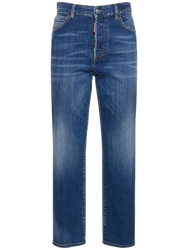 Boston High Rise Denim Straight Jeans - DSQUARED2 - Modalova