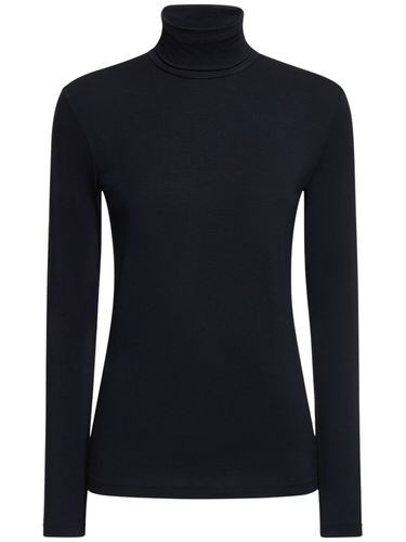 Camiseta De Viscosa Stretch Con Cuello Alto - MAX MARA - Modalova