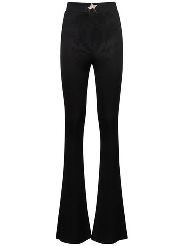 Viscose High Rise Flared Pants - AREA - Modalova