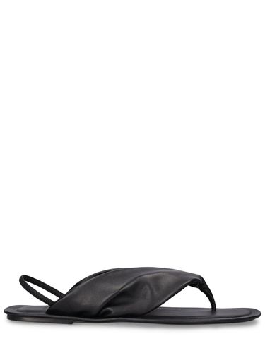 Sahado Leather Slingback Flat Sandals - LOULOU STUDIO - Modalova