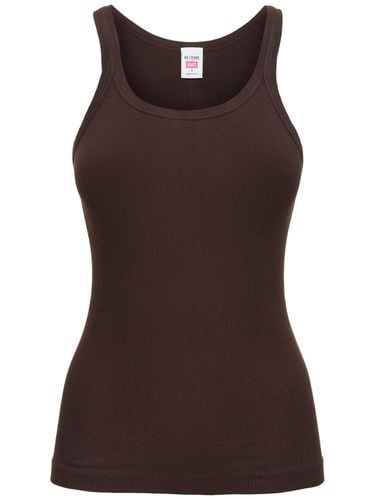 Ribbed Cotton Tank Top - RE/DONE - Modalova