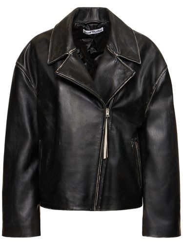 Lilket Leather Biker Jacket - ACNE STUDIOS - Modalova