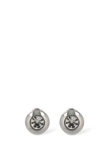 Crystal Dome Stud Earrings - AREA - Modalova