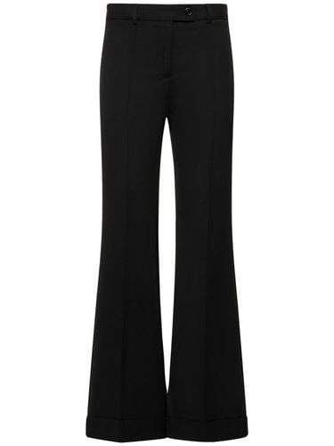 Tailored Wool Blend Crepe Flared Pants - ACNE STUDIOS - Modalova