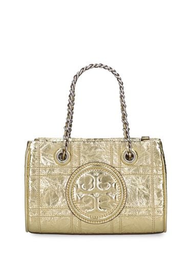 Bolso Mini Fleming De Piel Metalizada - TORY BURCH - Modalova