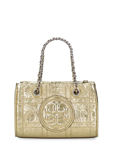 Borsa Mini Fleming In Pelle Morbida Metallizzata - TORY BURCH - Modalova