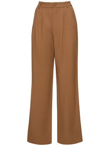 Carrie Viscose Blend Twill Pants - ANINE BING - Modalova