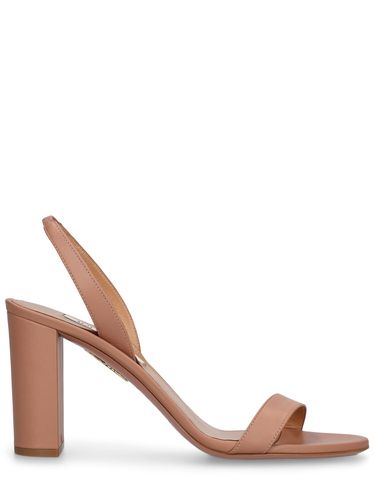 Mm So Nude Leather Sandals - AQUAZZURA - Modalova