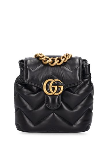 Gg Marmont Leather Backpack - GUCCI - Modalova