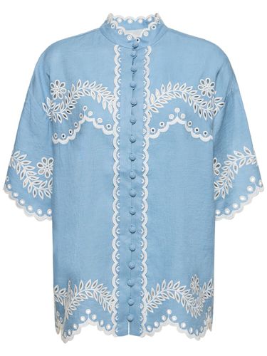 Junie Embroidered Cotton Shirt - ZIMMERMANN - Modalova