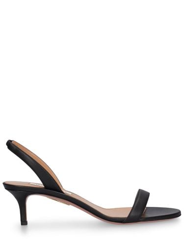 Mm So Nude Leather Slingback Sandals - AQUAZZURA - Modalova