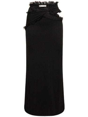 Carina Cutout Long Skirt W/tulle Details - CHRISTOPHER ESBER - Modalova