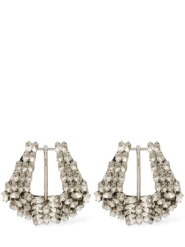 Brass & Crystal Western Earrings - BALMAIN - Modalova