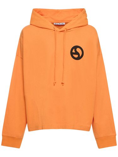 Logo Cotton Hoodie - ACNE STUDIOS - Modalova