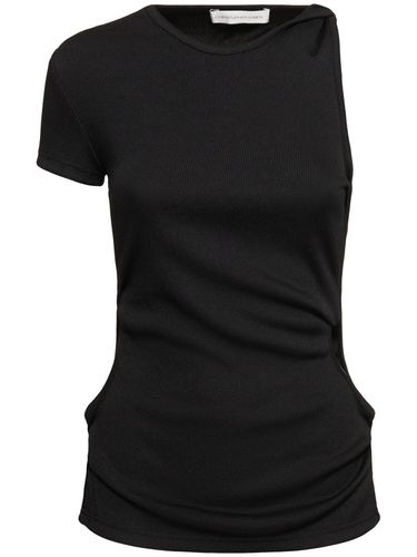 Twisted Side Cutout One Short Sleeve Top - CHRISTOPHER ESBER - Modalova