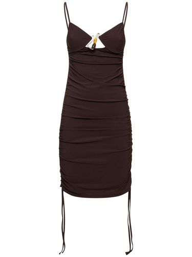 Nebular Ruched Mini Dress W/ Drawstring - CHRISTOPHER ESBER - Modalova