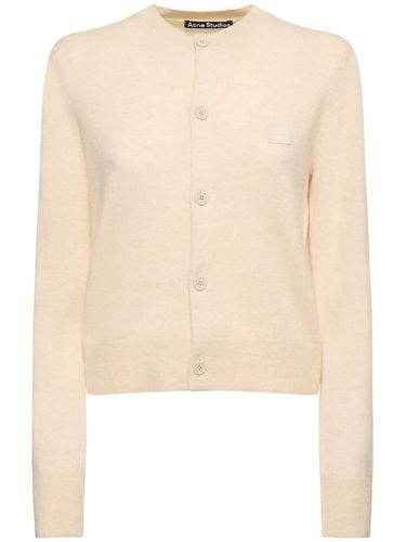 Keny Yak Wool Knit Cardigan - ACNE STUDIOS - Modalova