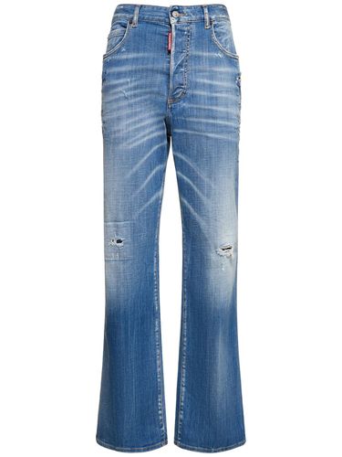 Roadie Distressed Mid-rise Wide Jeans - DSQUARED2 - Modalova