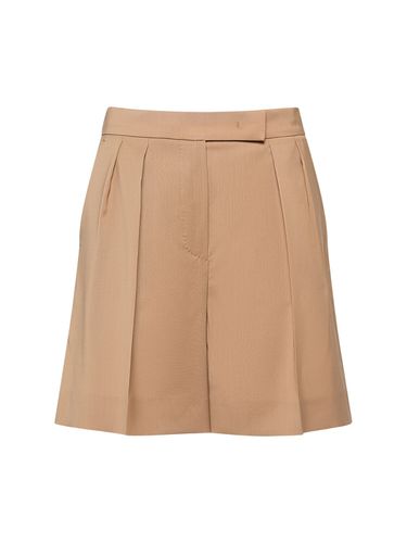 Shorts De Lana Plisados - MAX MARA - Modalova