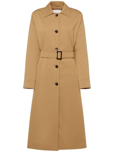 Rieti Cotton Gabardine Long Trench Coat - MAX MARA - Modalova