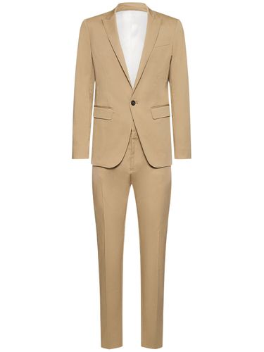 Berlin Fit Single Breasted Cotton Suit - DSQUARED2 - Modalova