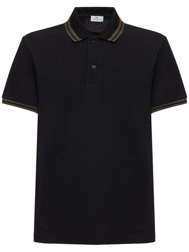 Logo Cotton Polo - ETRO - Modalova