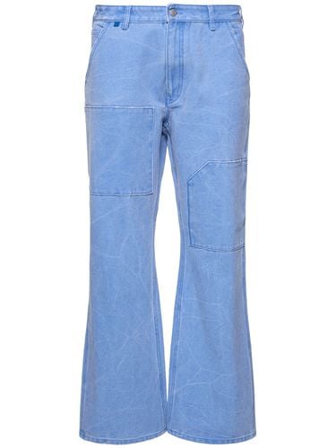 Palma Patch Logo Cotton Canvas Pants - ACNE STUDIOS - Modalova