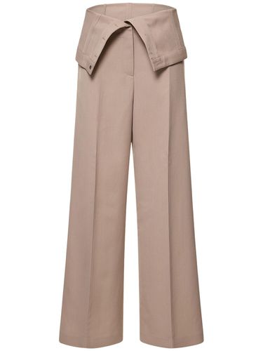 Wool Blend Crepe Wide Pants - ACNE STUDIOS - Modalova