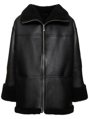 Signature Shearling Zip Coat - TOTEME - Modalova