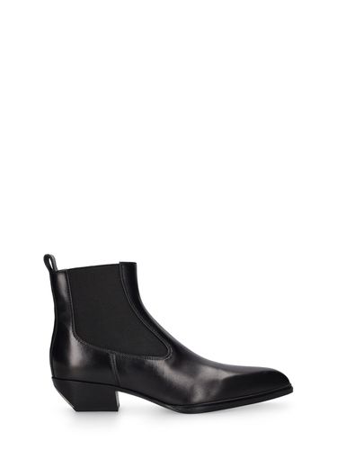 Mm Slick Leather Ankle Boots - ALEXANDER WANG - Modalova