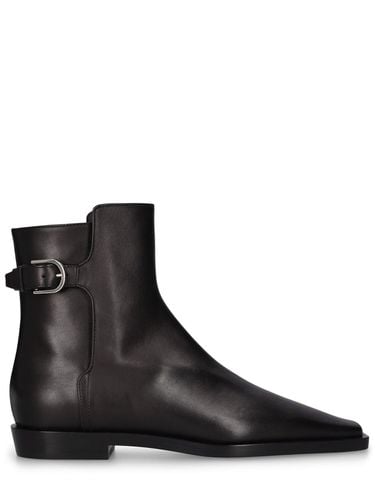 Mm The Belted Leather Boots - TOTEME - Modalova