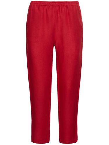 Linen Elastic Waist Pants - LIDO - Modalova