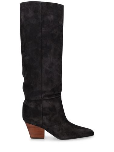 Mm Jane Suede Tall Boots - PARIS TEXAS - Modalova