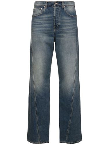 Cm Loose Twisted Cotton Denim Jeans - LANVIN - Modalova