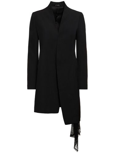 Chaqueta De Gabardina De Lana - YOHJI YAMAMOTO - Modalova