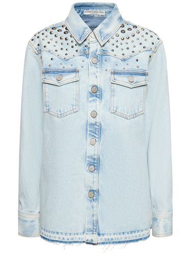 Denim Jacket W/ Studs - ALESSANDRA RICH - Modalova