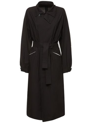 Cotton Midi Trench Coat - YOHJI YAMAMOTO - Modalova