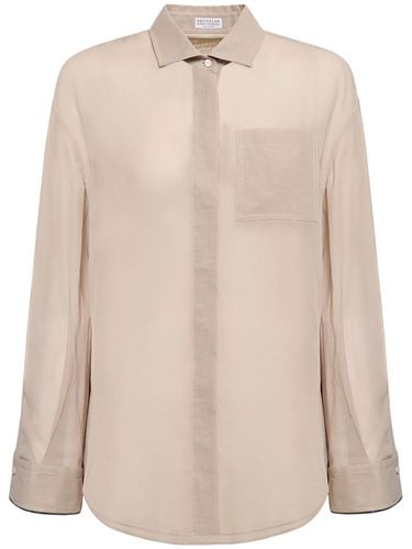 Cotton Gauze Shirt - BRUNELLO CUCINELLI - Modalova