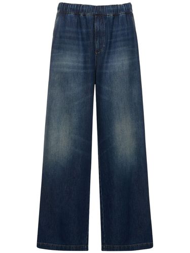 Jeans De Denim Con Cordón - VALENTINO - Modalova