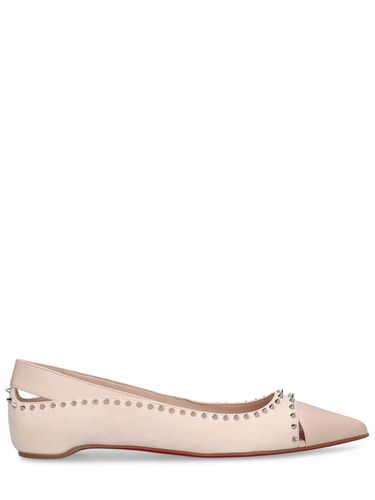 Duvettina Leather Ballerina Flats - CHRISTIAN LOUBOUTIN - Modalova