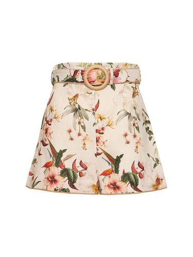 Lexi Fitted Linen Shorts - ZIMMERMANN - Modalova